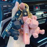 Cartoon Nordic Bunny Doll Keychain Fashion Punk Rabbit Keyring Wholesale