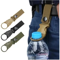 2Pc Outdoor Waterbottle buckle hook Nylon Webbing Buckle Hook Climb Carabiner Belt Backpack Hanger Camp Water Bottle Holder Clip