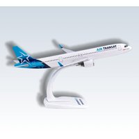 A321NEO Transoceanic Aviation Plastic Model Kit: 1:200 Scale Model Toy with Stand, Wheel-less Aviation Collectible