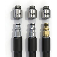 1/4" Pressure Washer Adapter Drain Cleaning Nozzle Tips Adaptor for Karcher K Series/Lavor/Bosch Hose Direct Connect