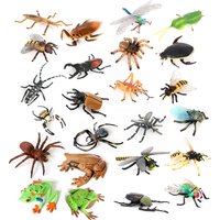 Insect Toy Miniature Insects Figures Animal Figurines Beetle Bee Spider Models Action Figure Plastic Animals Toys for Children