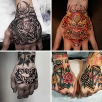 Waterproof Temporary Tattoo Sticker Rose Flower Hand Back Art Flash Fake Women and Men