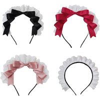 Bows Headband Lolit Headband Bows Lolit Headpiece Bows Hairband Bowtie Headband Maid Headdress Bowknot Headband