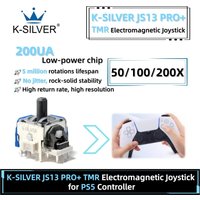 50/200PCS K-SILVER JS13 PRO+ TMR Effect Joystick for PS5 Replacement Electromagnetic 3D Analog Stick for DualSense Controller