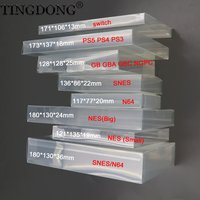 5-teilige transparente Spielverpackungsbox, geeignet als Schutzgehäuse für N64 NES SNES GB GBA GBC NGPC Switch PS3 PS4 PS5