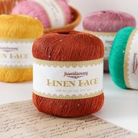 Lace Yarn with Small Sequins, Summer Hand-Knitting Yarn Suitable for Hand-Knitting Sweaters, Scarves, Hats, Vests, Shawls, Cushions, and Other Handmade Crafts