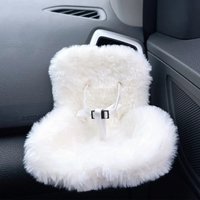 Mini Plush Doll Safety Seat Soft Car Ventilation Safety Chair for Labubu The Monsters Doll Accessories Car Interior Decorations