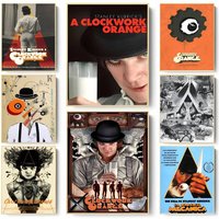 Movie A Clockwork Orange Poster Waterproof Wall Art Sticker For Bar Living Room Vintage Room Decor High Quality Print Gift