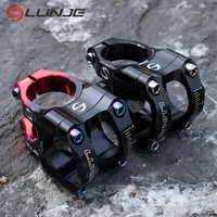 AliExpress LUNJE CNC Mountain Bike Stem 31.8mm MTB Road Bicycle Short Power Aluminum Alloy High Strength Climbing Riser