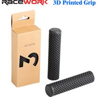 RACEWORK 3D Printed Bicycle Grips MTB Shock Absorbing Mountain Bike Handlebar Anti-Slip Grip