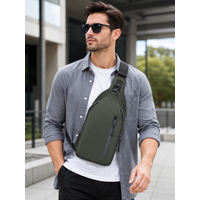 Men Sling Bag Waterproof Crossbody Chest Bag Lightweight Shoulder Backpack Casual Travel Daypack for Men Outdoor Sports Commuter
