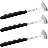 Upgraded Extendable Back Scratcher 15 Rakes Stainless Steel Portable Telescopic Back Scratcher Massage Tools Gifts for Men Women