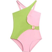 Pink Girls One Piece Swimsuit 5-14 Year Kids Swim Suit Teenage Children's Swimwear 2024 Criss Cross Bathing Suits Beach Bodysuit