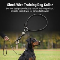 Dog Collar Steel Wire Coated P Rope Anti Explosion Collar Training Use P Rope Collar Suitable For Walking Medium Large Dogs
