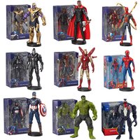 ZDTDS 10CM Avengers Figure Rival Rhino Thanos Ghost Man Scarlet Venom Octopus Iron Spider Captain Hulk Legends Toy Doll Figurine