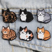 Cute Cartoon Cat Enamel Pins Kawaii Brooches for Backpacks Hats & Jackets Animal Lapel Pins Gift for Cat Lovers & Friends