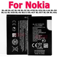 BL-4C BL-5C BL-5K BL-4CT Battery For Nokia 2630 6100 5140 1100 1110 5230 N72 3310 5630 3720 N85 Lumia 925 535 630 225 Asha 300
