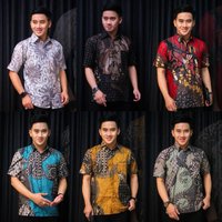 2025 Summer Batik Shirts Short Sleeves Men Malaysia And Indonesia Sizes Available Muslim Fashion