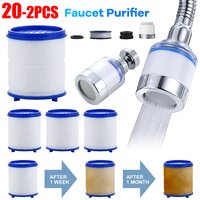 2-20PC Faucet Water Filter Element Remove Chlorine Heavy Metals Filtered Showers Head Bath Filtration Purifier Soften Hard Water