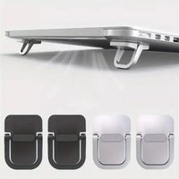 2PCS Portable Keyboard Riser for 10 - 18 inch Laptops macbook Mini Invisible Laptop Stand for Desk Computer Keyboard Notebook