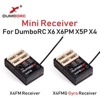 DumboRC Receiver X4FM/X4FMG Gyro for X6 X6PM X5P X4 RC Transmitter Mini DIY RC Car Boat