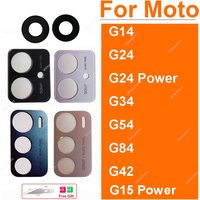Back Camera Glass Lens Adhesive Sticker For Motorola MOTO G14 G24 Power G34 G54 G84 G42 G15 Power Rear Camera Lens Glass Parts