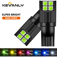 2pcs T10 LED W5W LED Bulbs 194 168 Canbus Super Bright LED Width Light 12V 6000K LED Auto Wedge Parking Bulbs White Red Yellow
