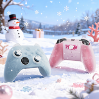PlayVital Ocean Whisper Series Silicone Cover for Xbox Series X/S Controller,Semi-Clear Soft Grip Skin Full Protection,Mint Blue