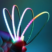 3mm Superdünner 5V WS2812B Adressierbarer COB LED-Streifen RGBIC Individuelle Pixelsteuerung RGB Flexibler LED-Streifen Hochdichte Traumfarben LED-Band