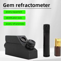 RHG 1.30-1.81 Gemstone Refractometer Jewelry Emerald Zircon Testing Tool With LED Flashlight Double Refractometer Professional