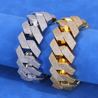 Hip Hop Jewelry Six Rows Cuban Link Bracelet For Men Women Bling 5A Cz Iced Out Cuban Bracelets Heavy and Thick Boy Girl Gift