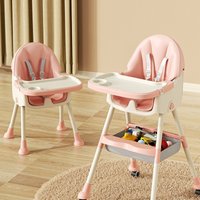 Baby special feeding dining chair, lightweight height adjustable non-folding dining chair