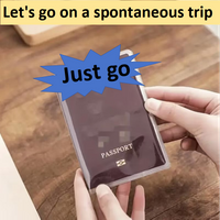 Economical Practical Passport Cover for Travel with Card And Document Slots Simple Essential Organizer