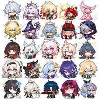 Honkai: Star Rail Anime Figure Acrylic Keychain Dan Heng Feixiao Firefly Model Plate 4pc/set Keyring Game Fans Gift