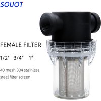 40 Mesh Frontfilter Selbstentleerende Wasserleitung Filtration 1/2 Zoll 3/4 Zoll 1 Zoll Kunststoff Transparente Bewässerung Kehrwagen Wa