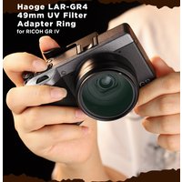 Haoge Lens Filter Adapter Ring for RICOH GR IV gr4 Digital Compact Camera Lens for GT-2 GW4 Wide Conversion Lens replaces GA-3