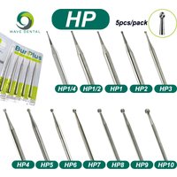 WAVE Dental Carbide Burs Tungsten Steel Round Head Low Speed HP Dentistry Drills 5Pcs/Pack Dentist Tools