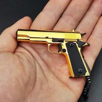 1:3 Model Keychain Metal Mini Tactical Key Chain Tiny Pendant for Decorative Ornament Collection Christmas Gift for Men Army Fan