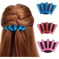 1pc Five finger Sponge Hair Braider Twist Styling Braid Tool Holder Clip