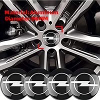 4p Aluminum Car Hub Cap Badge sticker auto Wheel Center Stickers For Opel Ampera Corsa Astra Crossland-X Mokka Cascada Adam Karl