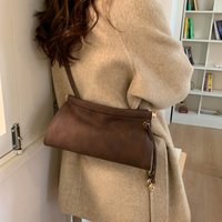 Light Luxury Fashion High-end Leather Women's Bag 2025 New French Simple Casual Versatile Portable Single Shoulder Bag Trendy