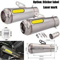 Universal Motorcycle ARROW Exhaust Muffler DB Killer GP Motocross Escape For Yamaha R1 R3 R6 CBR1000RR MT07 09 Z1000