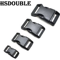 10 Teile/paket 3/8 "5/8" 3/4 "1" Konturierte Gebogene Seite Release Schwarz Kunststoff Schnallen für Tasche DIY Gurtband Riemen Paracord Armband