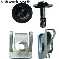 worldgolden 10pcs Engine Splash Guard Screw clip / Nut Set Fits For BMW Audi VW 51718212148, 8K0805922A