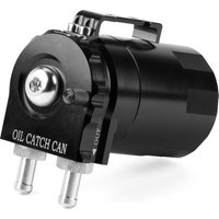 300ML Aluminum Oil Catch Can Kit with Filter Universal Engine Oil Separator Black