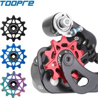 TOOPRE Bicycle Positive-Negative Tooth Rear Derailleur Pulley Wheels 10T 12T 14T 16T Road Bike Aluminum Alloy Ceramic Bearings