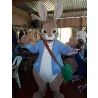 2028 New Adult Halloween Christmas Rabbit Easter Bunny Mascotte Fancy Cartoon Mascot Costume Plush Fancy Dress Mascot Costume