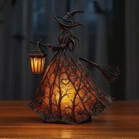 Halloween Witch Lights Halloween Witch Lights Gothic Witch Home Decoration Ornaments