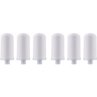 6Pcs Faucet Water Purifier Filter Elements Water Filter Pitcher Remove Fluoride, Lead, Microplastics For Home JN-15-A77G