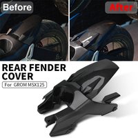 Rear Fender Cover Wheel Protector Rear Mudguard Motorcycle Accessories Carbon Fiber PP Plastic For HONDA Grom MSX125 MSX 125